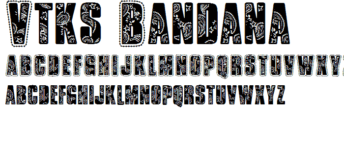 VTKS Bandana font